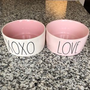 Rae Dunn Valentine’s Dog Bowl Set
